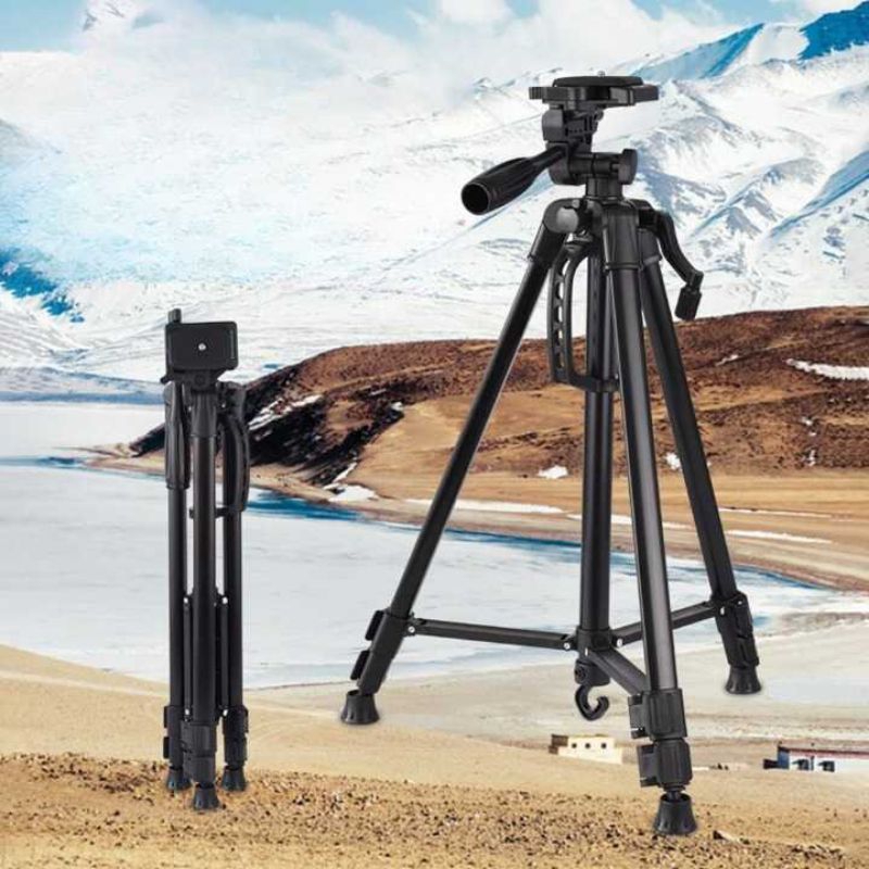 Tripod Kamera Hp Profesional Portabel Aluminium 50-140 cm