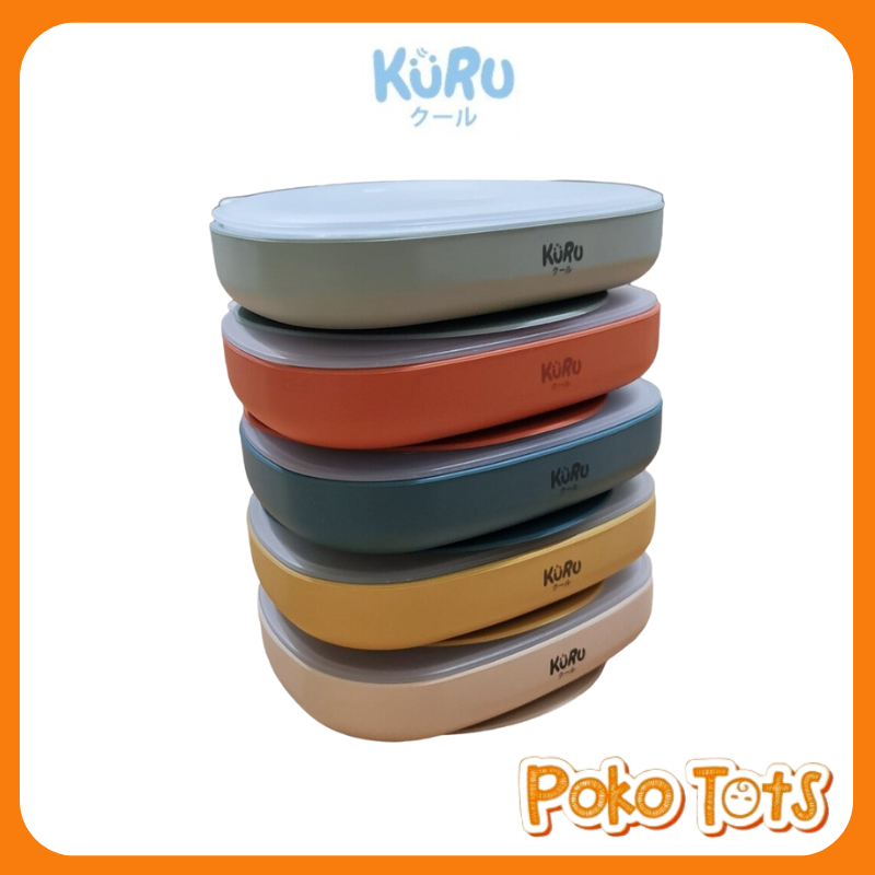 Kuru Baby Silicone Suction Plate Set Piring Makan Bayi