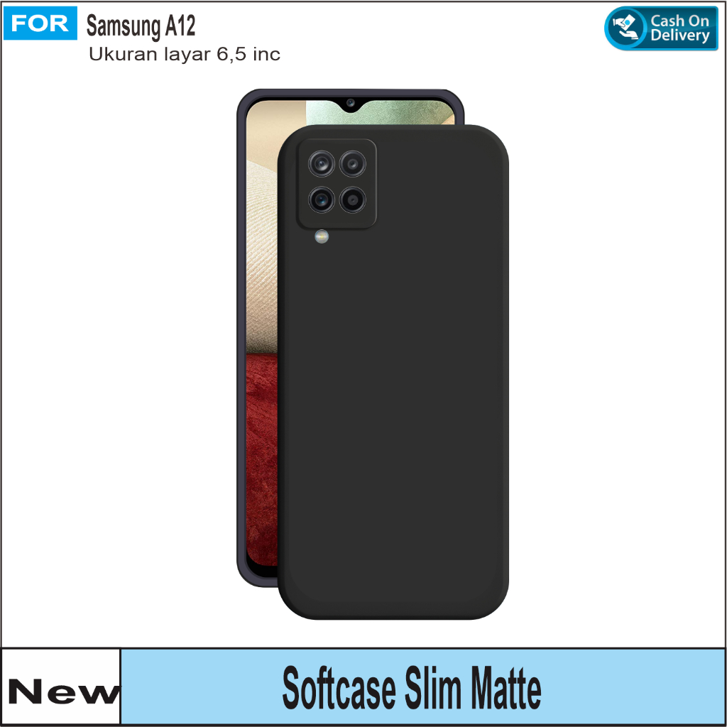 Soft Case Samsung A12 M12 Casing Slim Matte