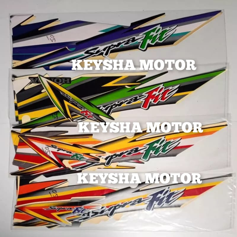 STRIPING STIKER HONDA SUPRA FIT LAMA TAHUN 2005
