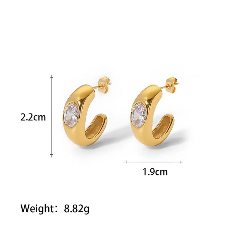 Yoona Earrings ; Stainless steel earrings; Anti karat anting ; hypoalergenic earrings