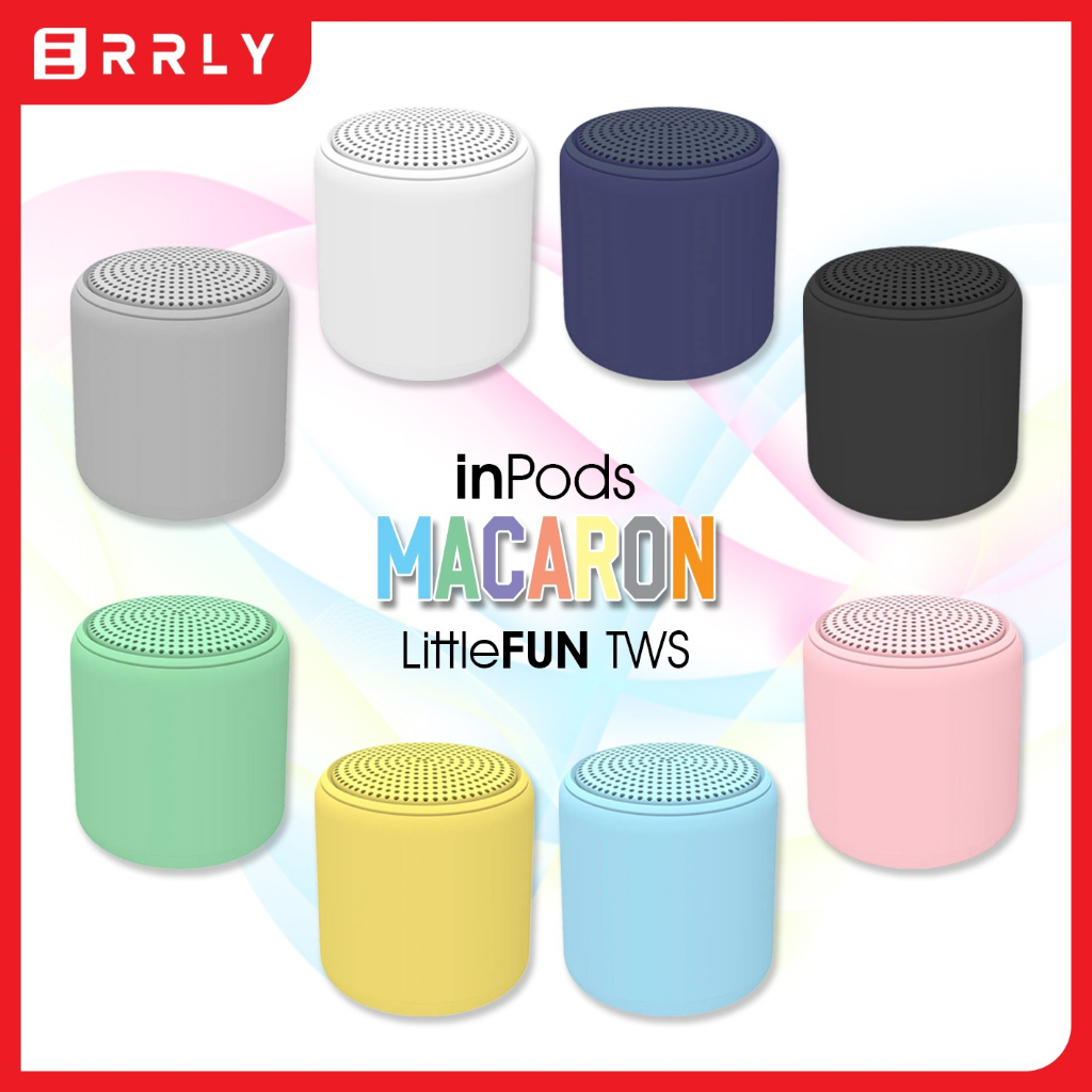 Speaker Bluetooh Mini INPODS Macaron  i12 LIttle fun Musix BOX TWS 2in1 Stereo High Quality