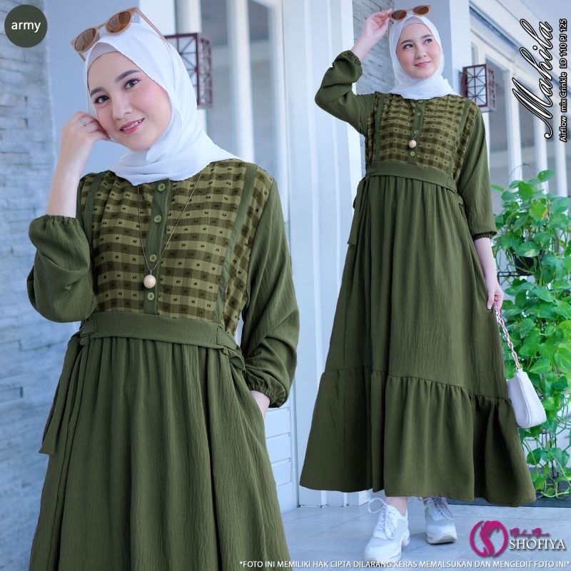 [READY] Mahila By Shofiya Dress Terbaru Busui LD 110