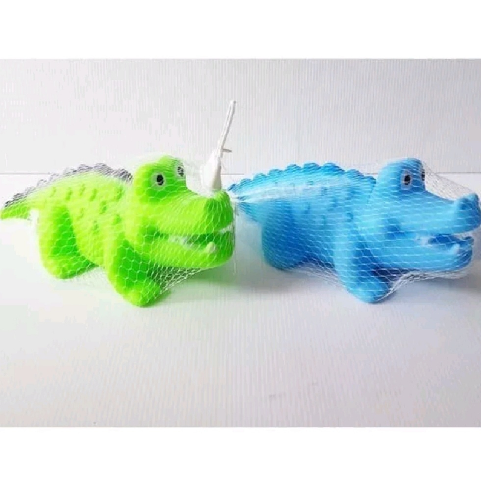 Mainan Buaya Cit Karet B849 Ukuran Besar | Mainan Buaya Karet Bisa Bunyi Cit Saat Ditekan Murah | Ma