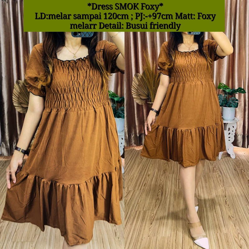 Daster Kerut Foxy / Daster  Foxy / Daster  Foxy Susun / Dress Foxy Canda