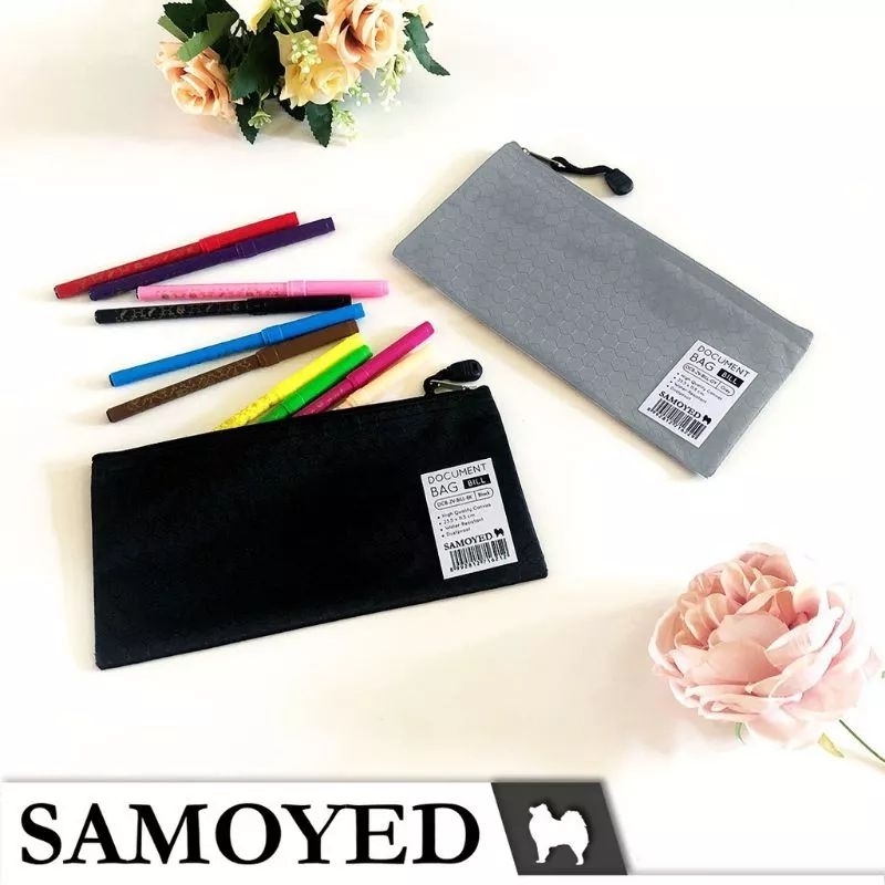 JOFESTORE88 X FerenHongXia Ukuran Bill / Giro TAS DOKUMEN / DOCUMENT / ZIPPER FILE BAG SAMOYED DCB-ZV BILL GIRO