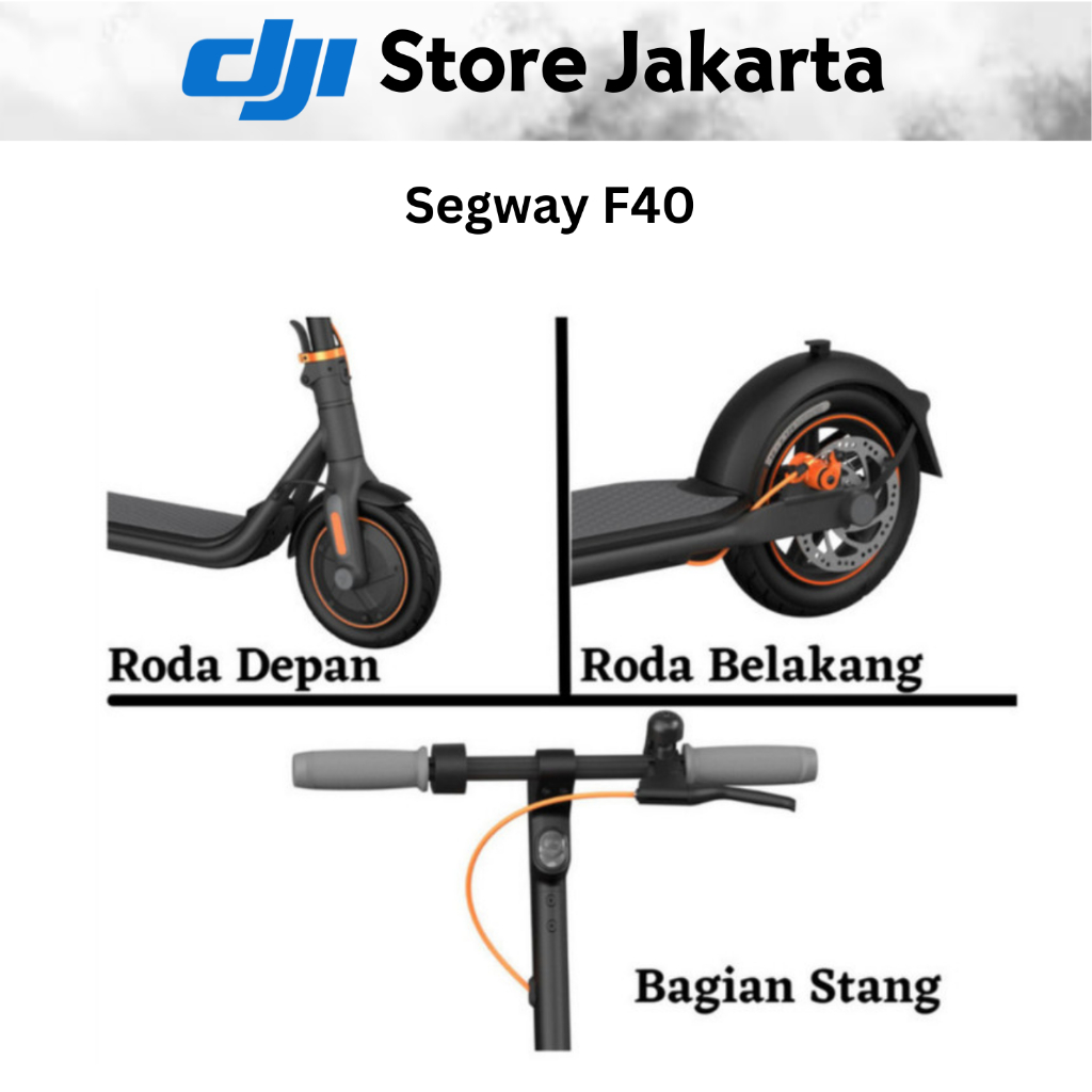 Segway Ninebot KickScooter F40 / Jarak Tempuh 40km / Kecepatan 30km