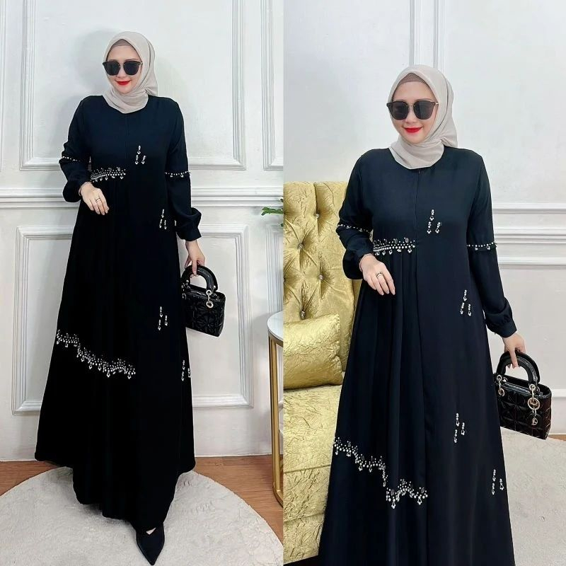 Windi Dress Kondagan Ceruty Mix Payet Gamis Muslimah