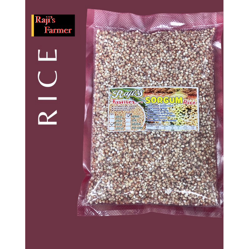 

BERAS SORGUM 500g-1000g produksi 100% ORIGINAL Raji