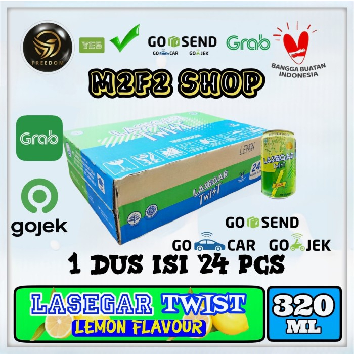 

RB LASEGAR Twist Minuman Penyegar Kaleng Can - 320 ml Kemasan Karton (Khusus Blue Bird/Gosend/Grab)