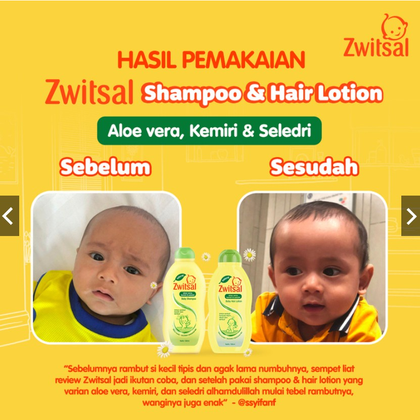 ORIGINAL Zwitsal Baby Shampoo / Shampo Bayi / Sampo Bayi / Natural Aloe Vera AVKS / LEDIMART