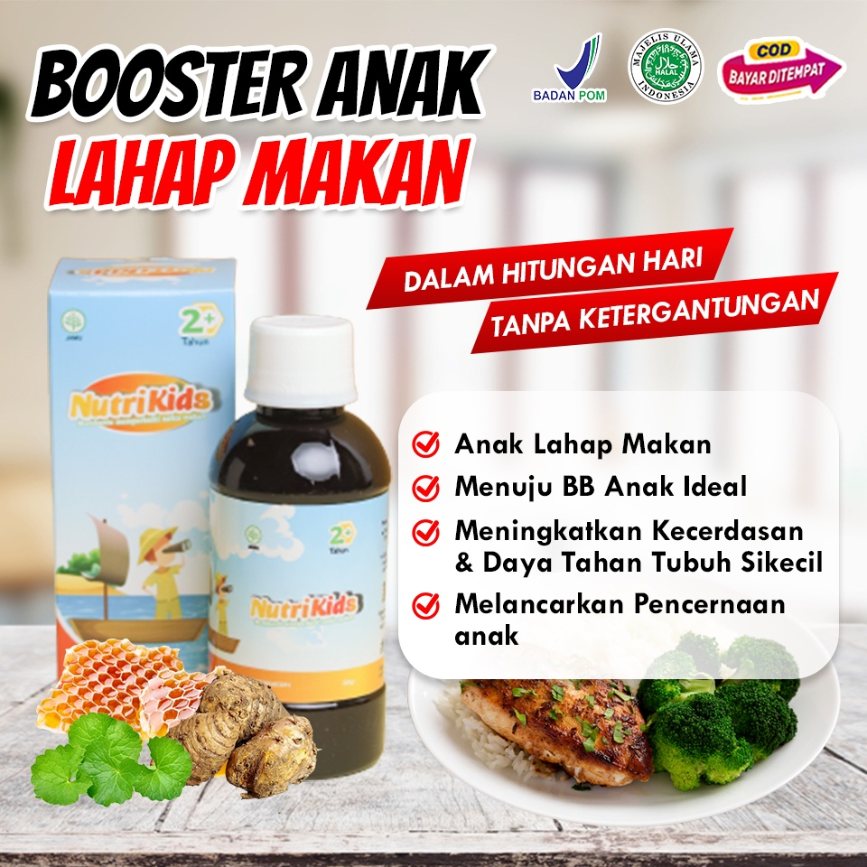 

NUTRIKIDS MADU NUTRIKIDS PENAMBAH NAFSU MAKAN ANAK MADU GEMUK ANAK NUTRISI OTAK DAYA INGAT ANAK