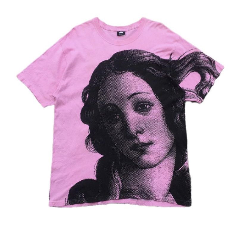 Kaos stussy pink pria murah second original