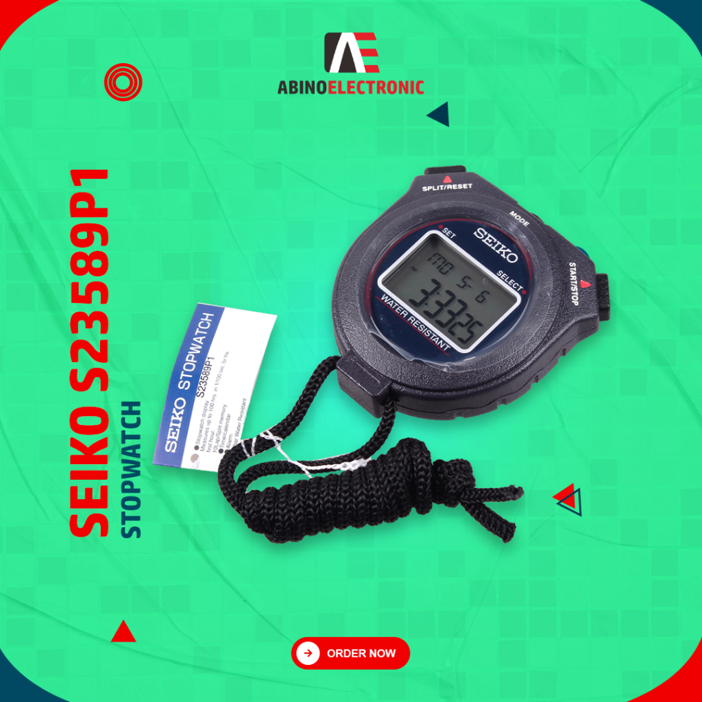 Stopwatch Seiko S23589P1 Alat Pengukur Waktu Stop Watch Seiko S23589P1