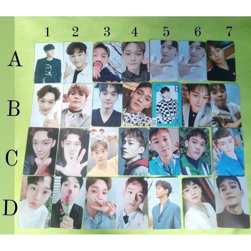 PHOTOCARD OFFICIAL PC CHEN EXO JONGDAE ALBUM COUNTDOWN NON ALBUM BEAUTIFUL GOODBYE APRIL AND FLOWER 