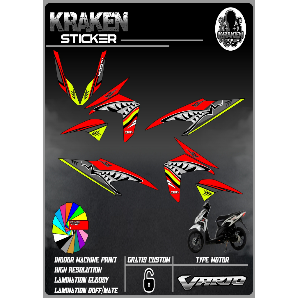 STRIPING STICKER VARIO TECHNO 110 STIKER VARIO TECHNO 110 NEW STICKER LIS LIST HONDA VARIO TECHNO 11