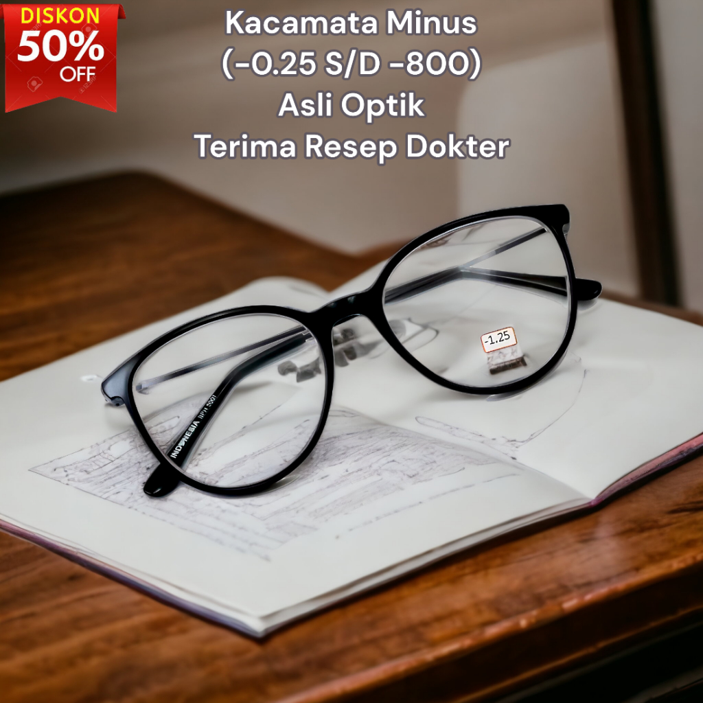 Kacamata Minus Frame Cat eye (-0,25 S/D -8,00) Kacamata Minus Pria | Kacamata Minus Anti Radiasi / K