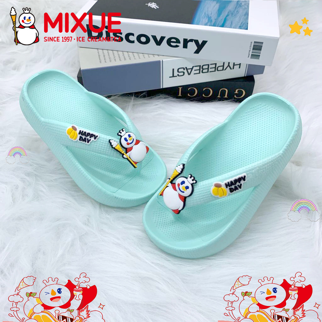 Sandal Jepit Sandal Anak Perempuan Bahan Karet Anti Licin Motif Mixue Terbaru UK 24 - 35