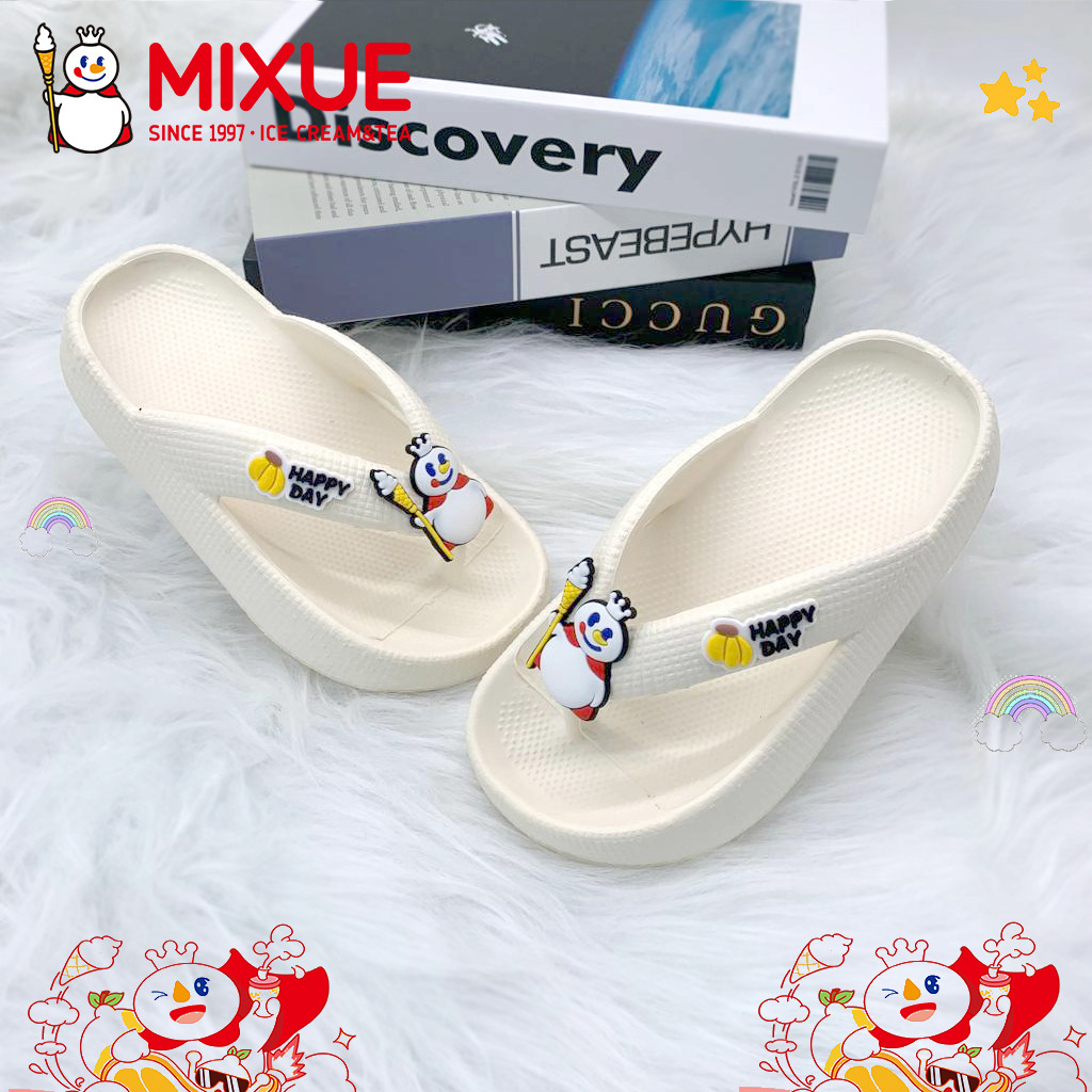 Sandal Jepit Sandal Anak Perempuan Bahan Karet Anti Licin Motif Mixue Terbaru UK 24 - 35