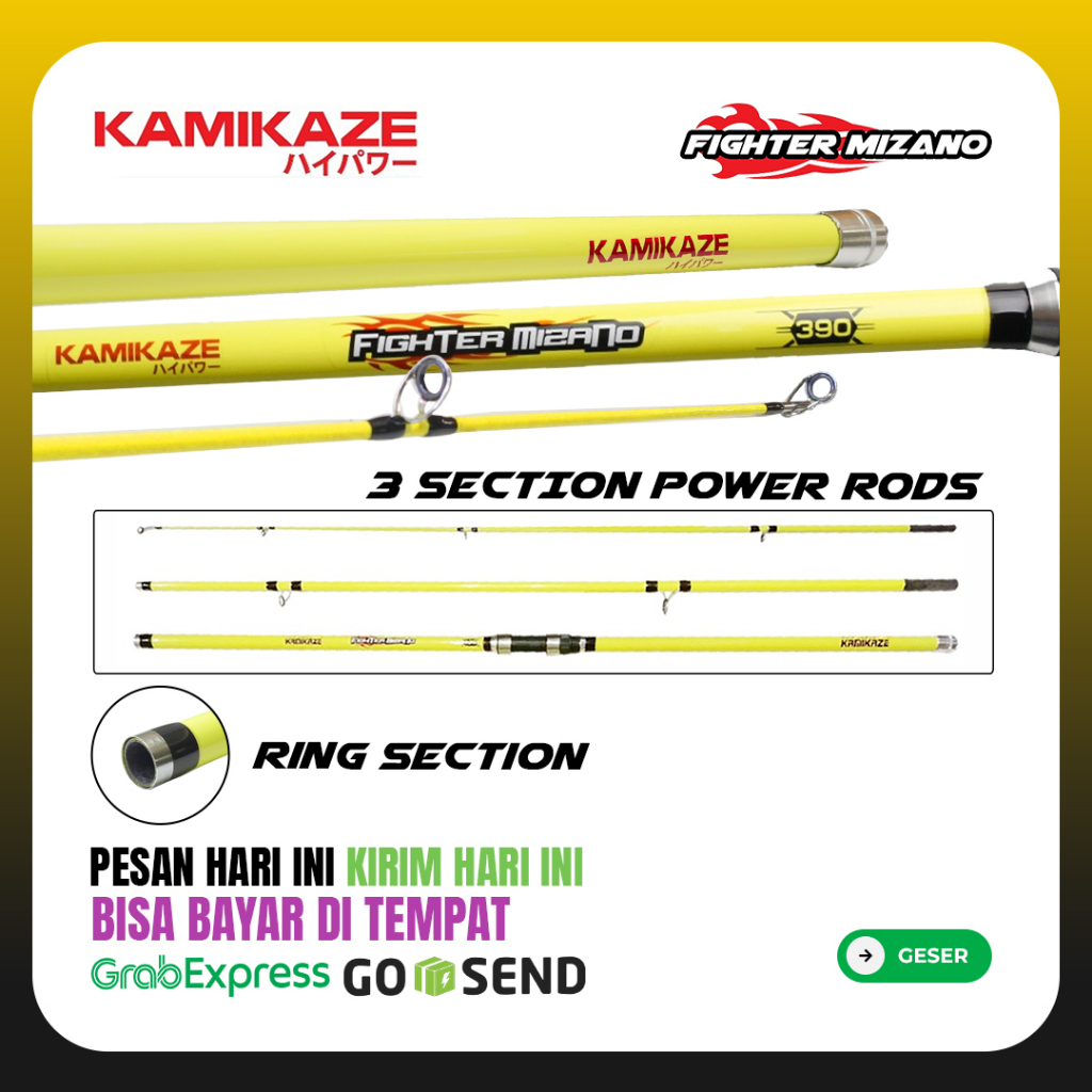 JORAN PANCING KAMIKAZE FIGHTER MIZANO SURF CASTING 390CM 420CM | JORAN SURF SAMBUNG 3