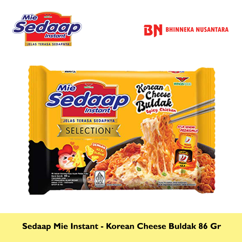 

Sedaap Mie Korean Cheese Buldak 86 Gram