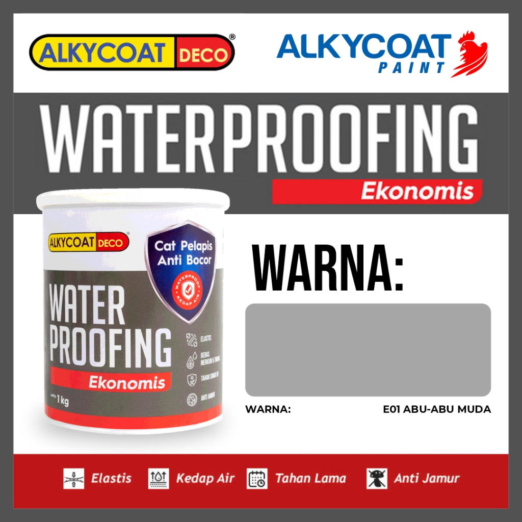 CAT PELAPIS ANTI BOCOR EKONOMIS / Cat Waterproofing Ekonomis / Cat Anti Bocor / Cat Tembok Anti Air 