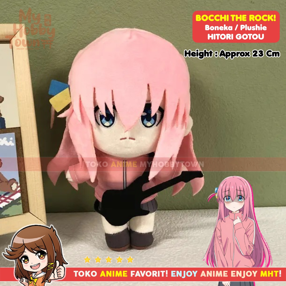 Boneka Anime Karakter Bocchi The Rock Hitori Gotou Plushie Doll