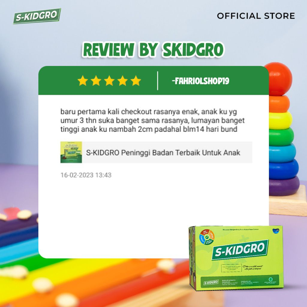

RB SKIDGROW Susu Peninggi Badan Anak Isi 2 Box (20 Sachet)
