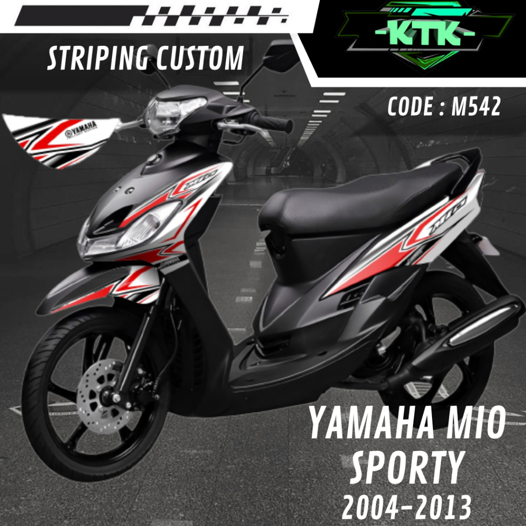Stiker Lis Sticker List Les Variasi Aksesoris Pelindung Decal Semi Full Body Motor Yamaha Mio Sporty