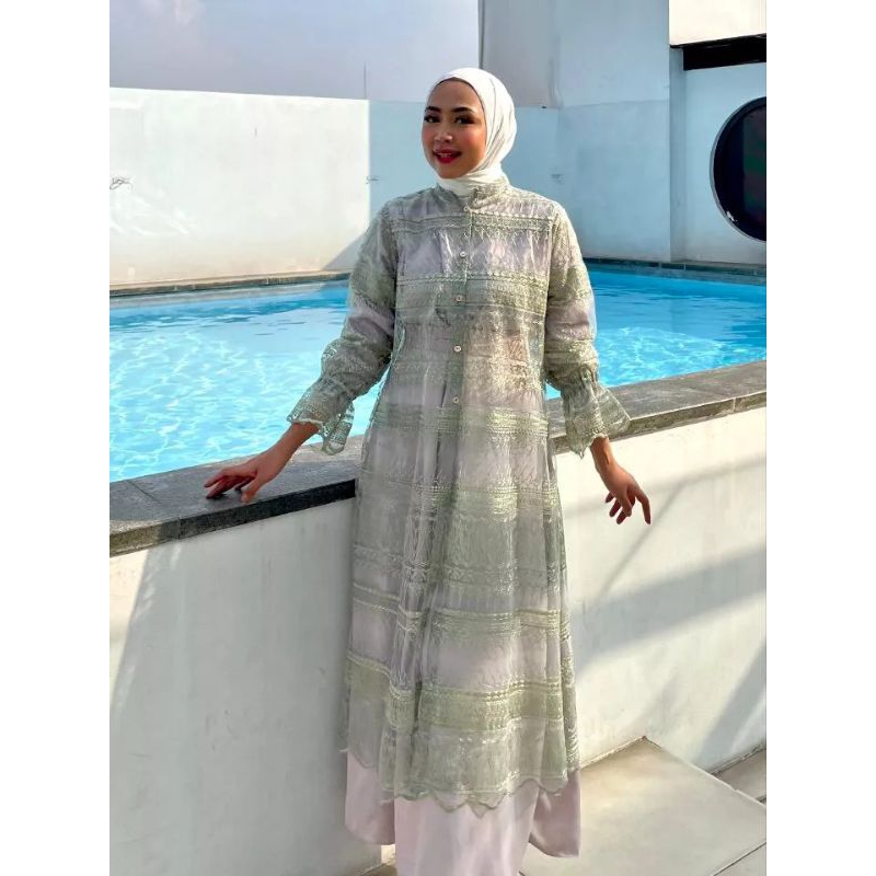 DAYANA OUTER BRUKAT PREMIUM OOTD PESTA KONDANGAN BRIDESMAID