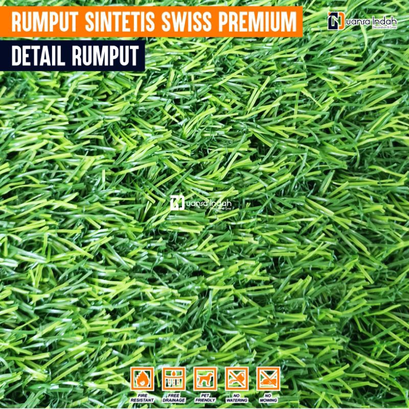 RUMPUT SINTETIS SWISS PREMIUM UKURAN 50x450 CM