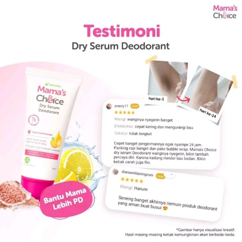 Deodoran Pencerah Ketiak - Dry Serum Deodorant Mama's Choice