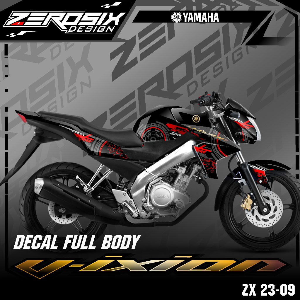 Decal Sticker Fullbody Motor Vixion Lightning - Vixion Old - Vixion NVA - Stiker Motor Vixion Fullbo