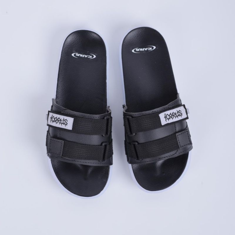 sandal slop webbing 03 pria wanita icarus footwear