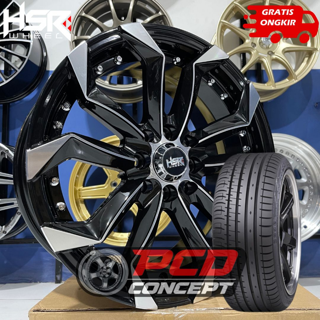 VELG MOBIL RING 16 HSR LABANG PLUS BAN 195 50 R16 ACCELERA GRATIS ONGKIR INDONESIA
