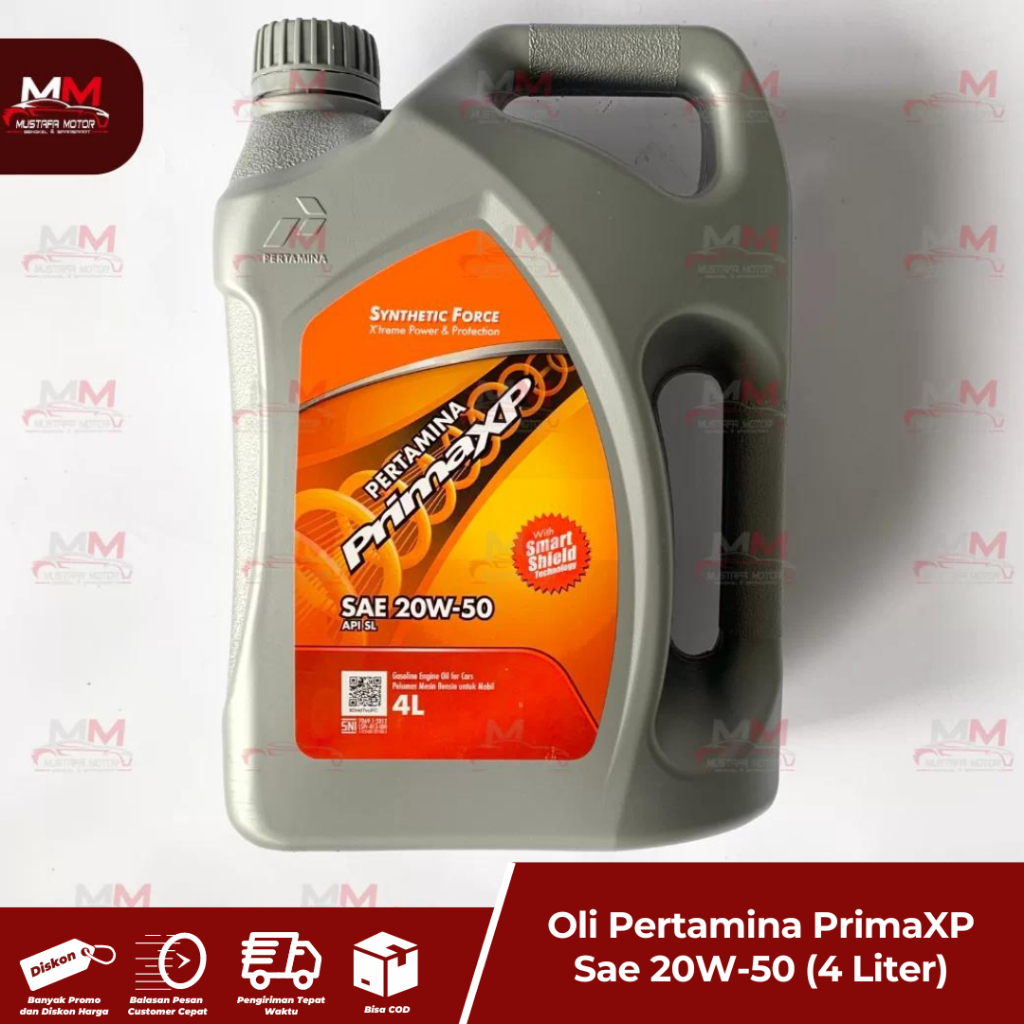 Oli Pertamina PrimaXP Sae 20W-50 4 Liter ORIGINAL 100% ASLI