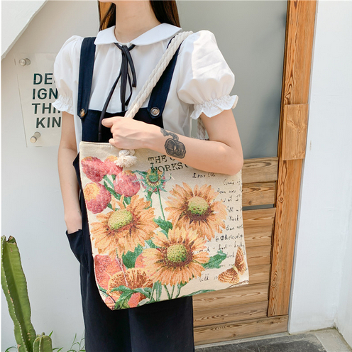 Tote Bag canvas pattern Wanita Besar Motif Terbaru Lucu tas cewek thailand Tote Bag Premium Import Korean Style