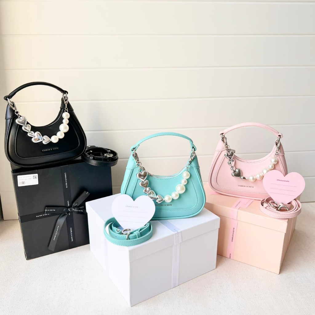 CNK Giftset Beads Handle Handbag Fashion Import Wanita (C1391)