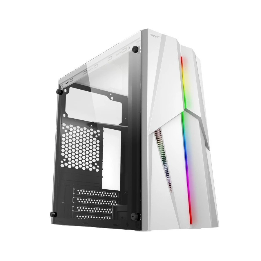 Casing Powerlogic Armaggeddon TRON 1X Tempered Glass - White