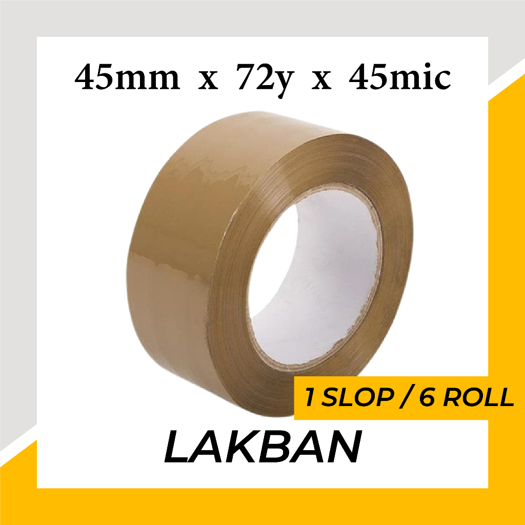 

Promo - Murah | 1 Slop Lakban Coklat 45mm x 72 Yard | Cuan Tape