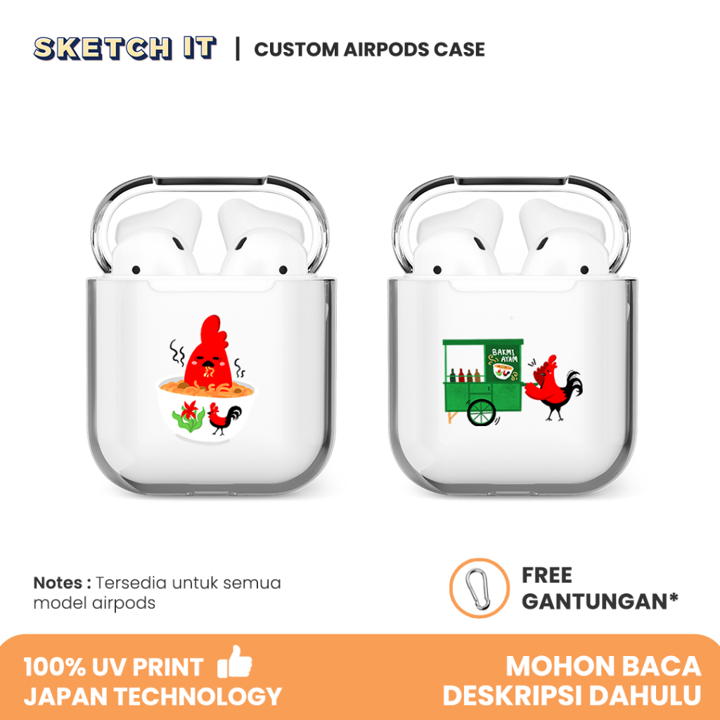 Airpods Case Gen 1 2 3 Airpods Pro Airpods Pro Gen 2 Mangkok Ayam 1