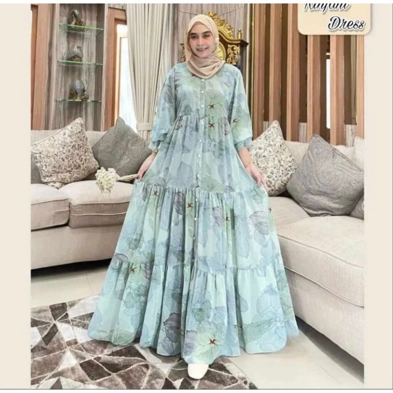 RINJANI GAMIS CERUTY PREMIUM  RINJANI DRESS TERBARU KEKINIAN RINJANI GAMIS WANITA MUSLIMAH RINJANI G