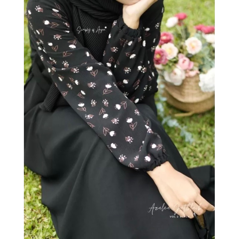 GAMIS AZALEA MOTIF  (SIZE CAMPUR) BY SIMPLYOFAEGEA SAE