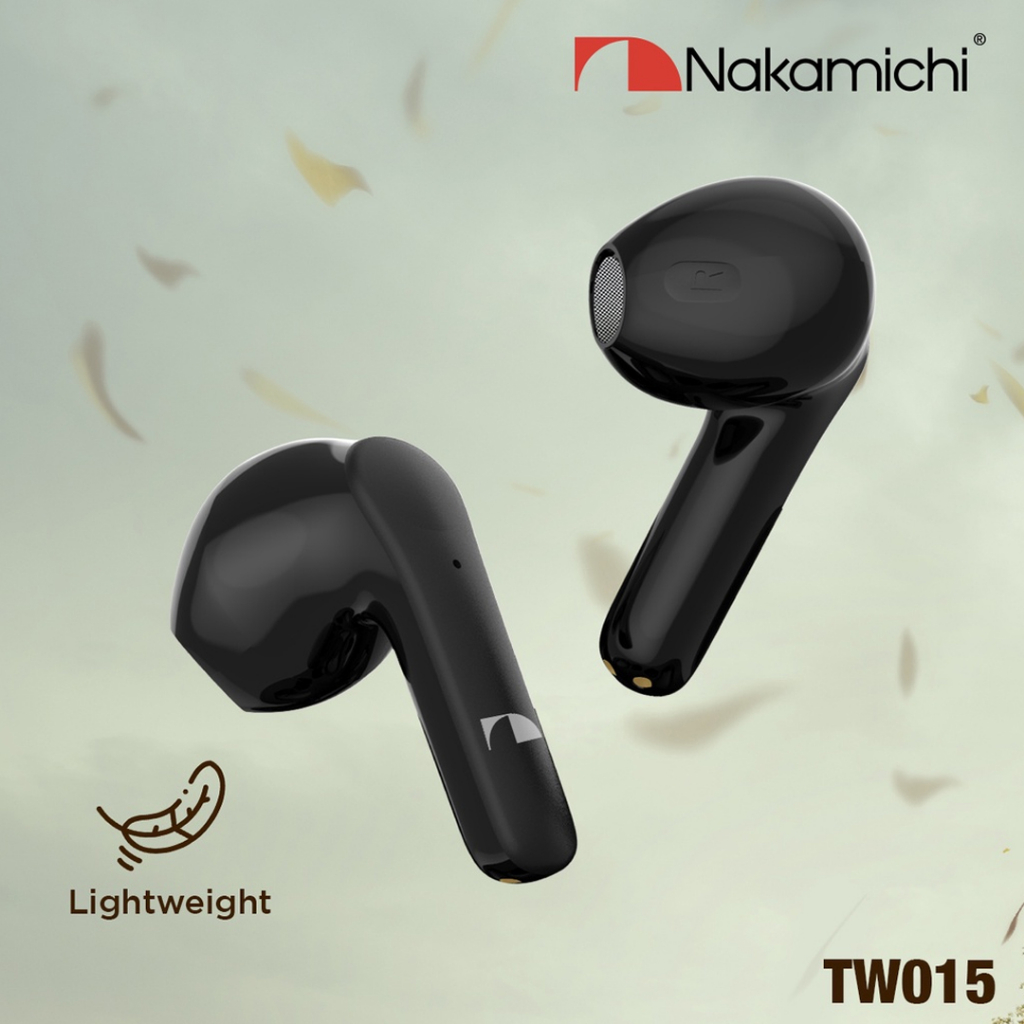 TWS Nakamichi TW015 True Wireless Bluetooth Earphone BT5.3 With HD Mic Suport Call Earbuds Gaming Low Latency Type C For Android IOS Tab Laptop PC
