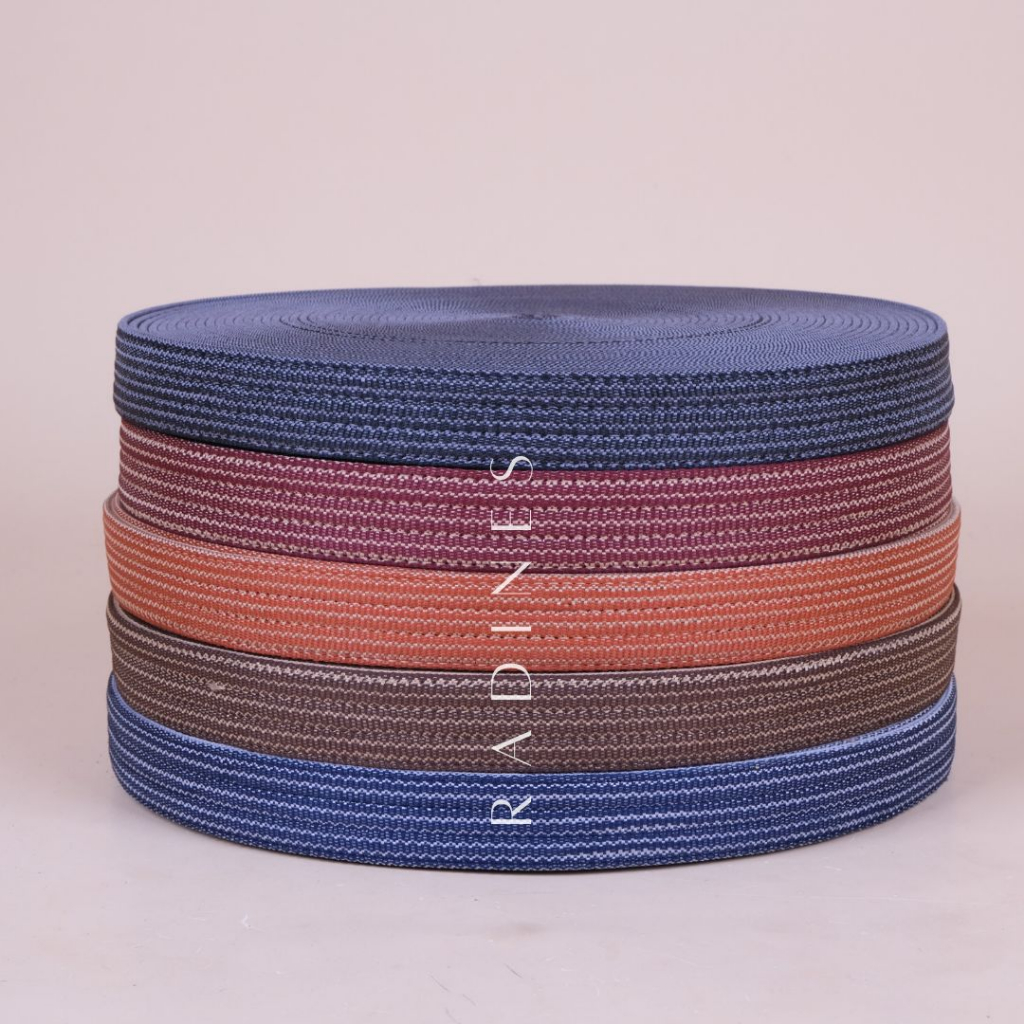 Webbing Bisban 3cm PREMIUM POLYESTER / KATUN Tali Sandal Motif Rugson