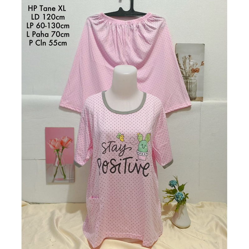 BAJU TIDUR TANE JUMBO CELANA PENDEK LD 120cm  / BAJU TIDUR TANE HOTPAN