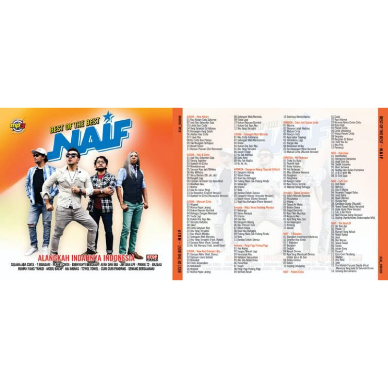 Kaset Audio Lagu Mp3 Best Of The Best Naif