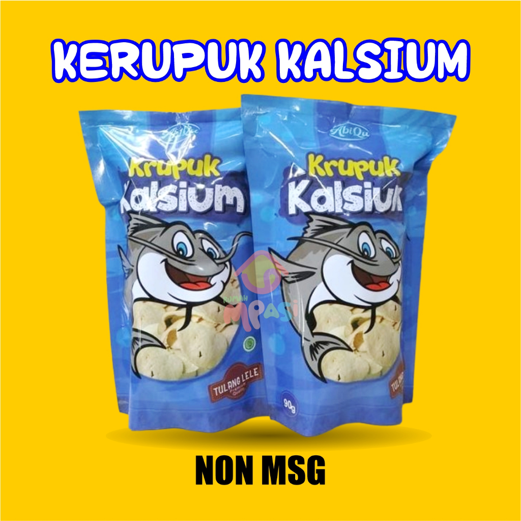 

AbiQu Kerupuk Kalsium/Keripik Telur Lele Renyah NON MSG - 90 gr