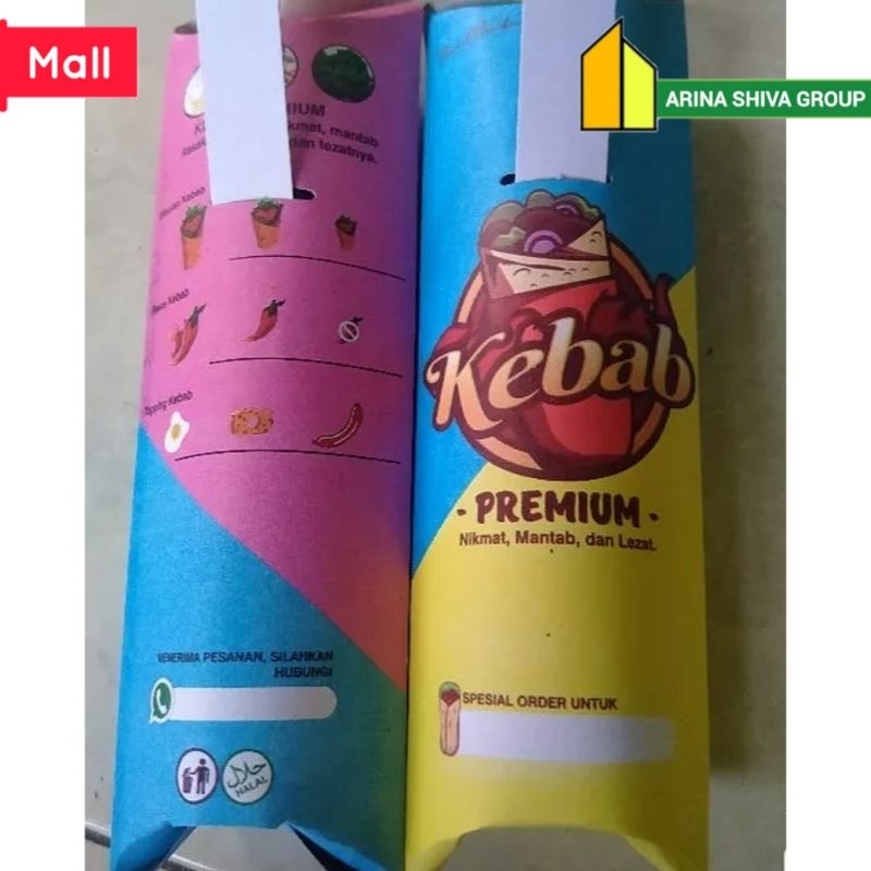 

100 LEMBAR KERTAS KEBAB TARIKAN UKURAN 24 × 9,2 CM HIGH QUALITY PAPER CRAFT TEBAL PRODUK TERBARU | KOTAK KEBAB KEKINIAN | DUS KEBAB VIRAL TIKTOK | KEMASAN KEBAB KEKINIAN | BOX KEBAB 100 PCS MURAH VIRAL | ARINA SHIVA GROUP 6165