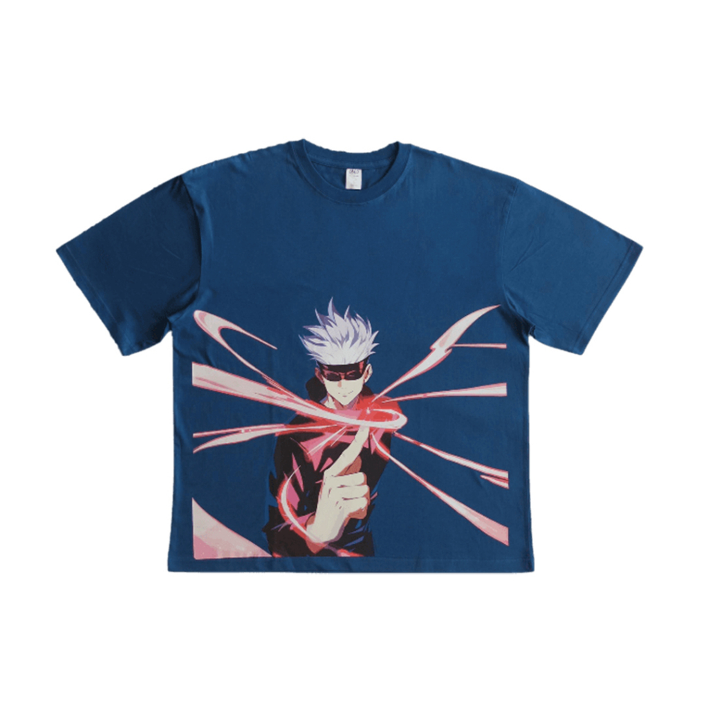 T-shirt Anime JUJUTSU KAISEN Satoru Gojo JJK | Baju Anime Jepang | Kaos Manga Comic Panel | Cotton C